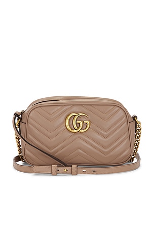 Gucci Mini GG Marmont Shoulder Bag in Pink