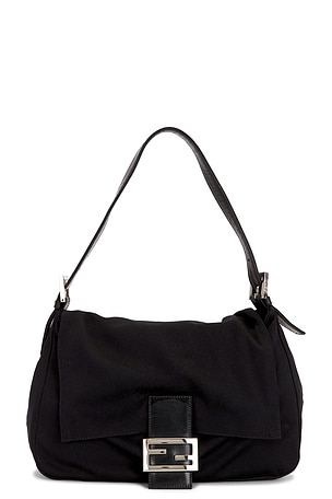 Fendi Mama Baguette Shoulder Bag in Black