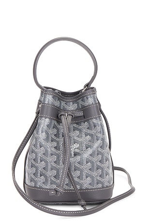 Goyard Petit Flot Mini Bucket Bag in Grey