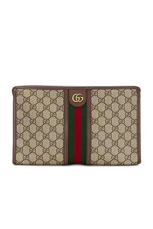 Gucci Ophidia Pouch in Beige