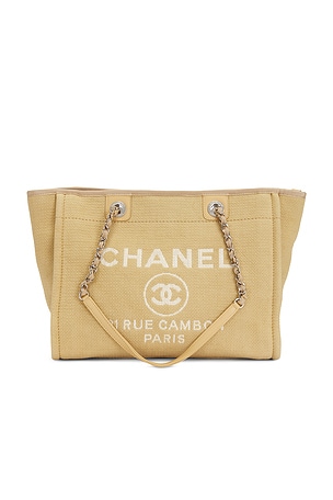 Chanel Deauville MM Tote Bag in Yellow