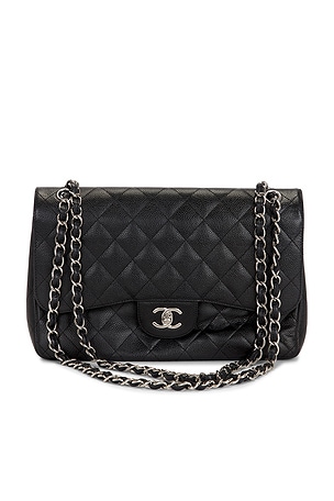 Chanel Caviar Classic Flap Bag in Black