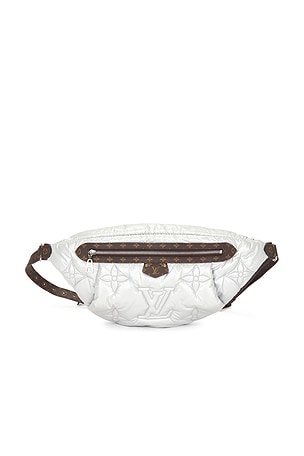 Louis Vuitton Econyl Monogram Pillow Bumbag in Metallic Silver