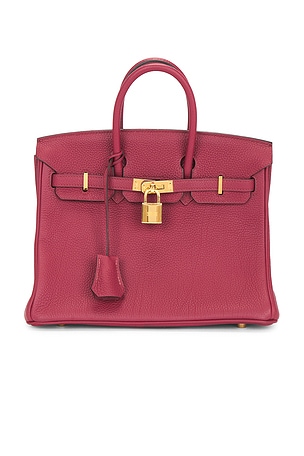 Hermes Togo Birkin 25 Handbag in Burgundy