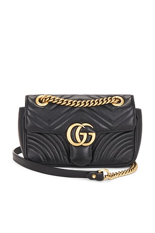Gucci GG Marmont Shoulder Bag in Black