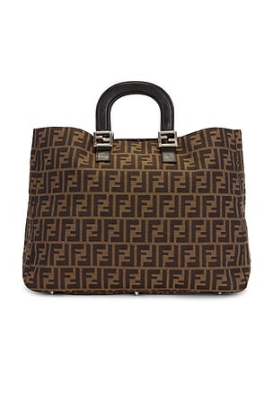 Fendi Zucca Handbag in Brown