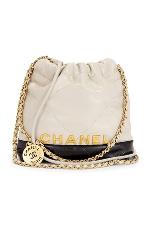 Chanel Lambskin Mini 22 Hobo Bag in Ivory