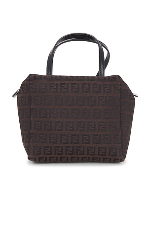 Fendi Zucchino Handbag in Brown