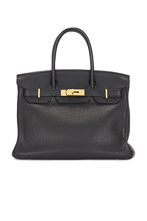 Hermes Clemence Birkin 30 Handbag in Black