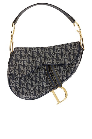 Dior Trotter Oblique Saddle Bag in Blue