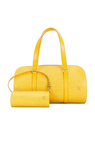 Louis Vuitton Epi Soufflot Handbag & Mini Set in Yellow