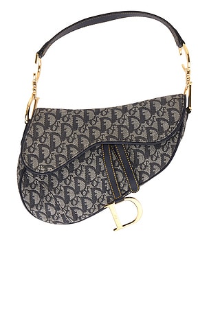 Dior Trotter Oblique Saddle Bag in Blue
