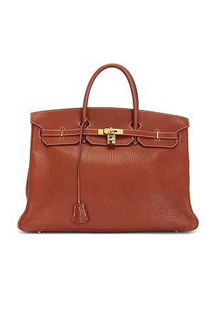 Hermes Togo Birkin 40 Retourne Handbag in Red