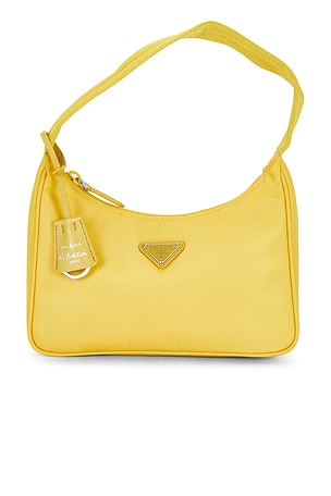 Prada Re-Edition 2000 Re-Nylon Shoulder Bag in Yellow