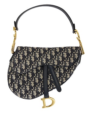 Dior Trotter Oblique Saddle Bag in Blue