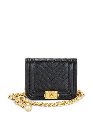 Chanel Caviar Boy Belt Bag in Black