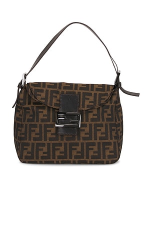 Fendi Zucca Hobo Bag in Brown