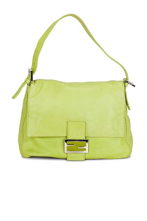 Fendi Mama Baguette Shoulder Bag in Green