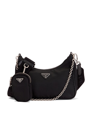 Prada Re-Edition 2005 Re-Nylon Shoulder Bag in Black