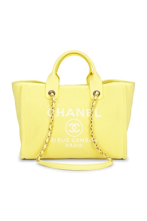 Chanel Medium Deauville Tote Bag in Yellow
