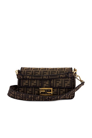 Fendi FF 1974 Baguette Shoulder Bag in Brown