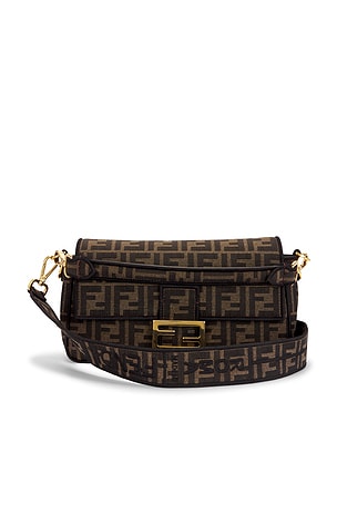 Fendi FF 1974 Baguette Shoulder Bag in Brown