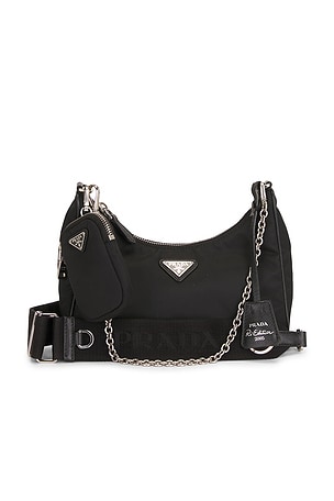 Prada Re-Edition 2005 Re-Nylon Shoulder Bag in Black