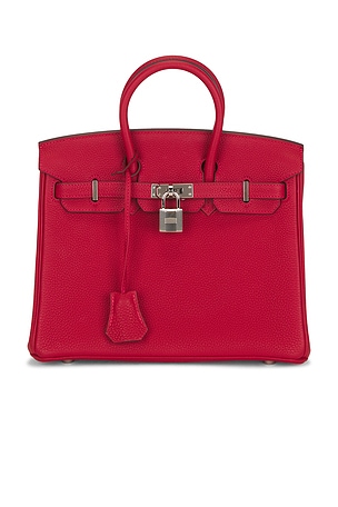 Hermes Togo Birkin 25 Handbag in Red