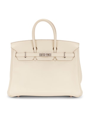 Hermes Swift Birkin 25 Handbag in White