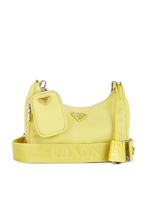 Prada Re-Edition 2005 Re-Nylon Shoulder Bag in Yellow