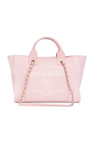 Chanel Small Deauville Tote Bag in Pink