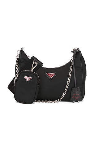 Prada Re-Edition 2005 Re-Nylon Shoulder Bag in Black
