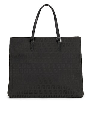 Fendi Zucchino Tote Bag in Black