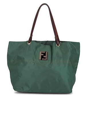 Fendi Tessuto Tote Bag in Green