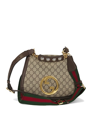 Gucci Blondie NM Shoulder Bag in Brown