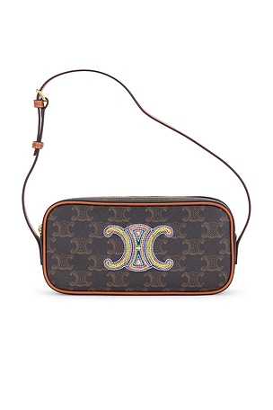 Celine Triomphe Mini Camera Bag in Brown