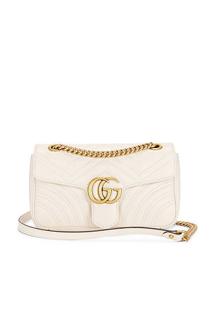 Gucci GG Marmont Shoulder Bag in White