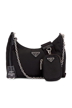 Prada Re-Edition 2005 Re-Nylon Shoulder Bag in Black