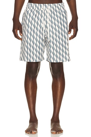 Frescobol Carioca Santos Swim Short in White