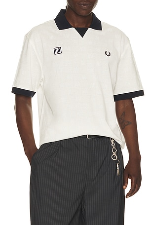 Fred Perry x Meyba Printed Polo in White