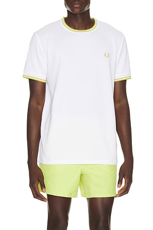 Fred Perry Tennis T-Shirt in White