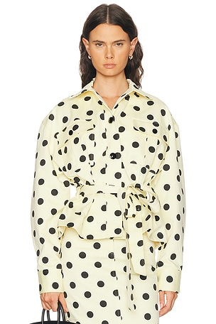 Françoise Wanda Overshirt Jacket in Yellow