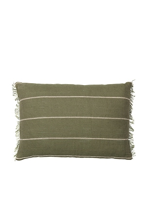 Ferm Living Calm Rectangular Cushion in Olive