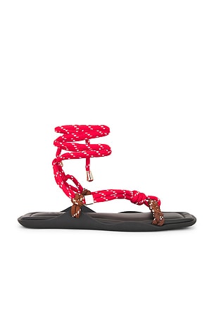 Flòwze Flo Square Twin Sandal in Red