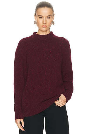 Gabriela Hearst Alfie Sweater in Burgundy