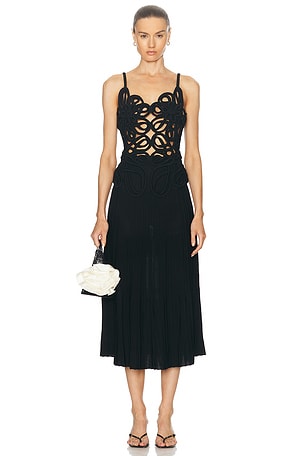 Cult Gaia Nalda Knit Dress in Black