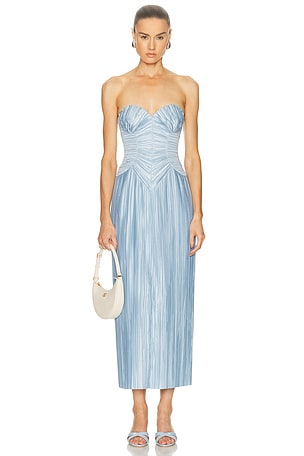 Cult Gaia Ashika Gown in Baby Blue