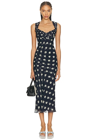 Cult Gaia Eliseo Dress in Navy