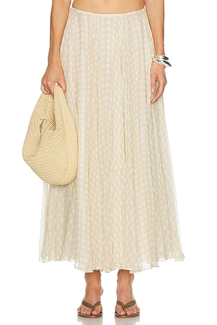 Cult Gaia Cosmea Skirt in Beige