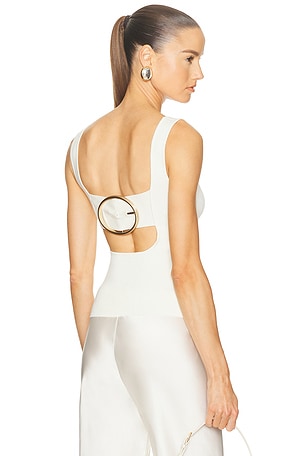 Cult Gaia Levi Top in Ivory